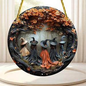 Halloween Gifts For Witch Fans Stained Glass 01acxx230824 - Ornament - GoDuckee