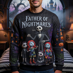Dad & Little Horrors 3D Shirt - Personalized Gifts For Dads 04HUQN050526