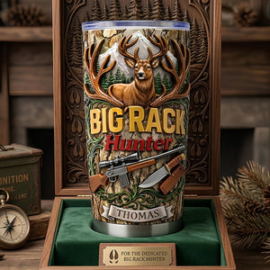 Big Rack Hunter Tumbler - Personalized Gifts For Hunters 01tydt120326