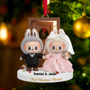 First Christmas Together Ornament - Personalized Gifts For Married Couples 01NALU081025
