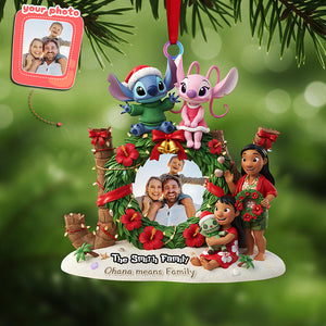 Custom Photo Family Christmas Acrylic Ornament, Personalized Gifts For Family 03kita161025