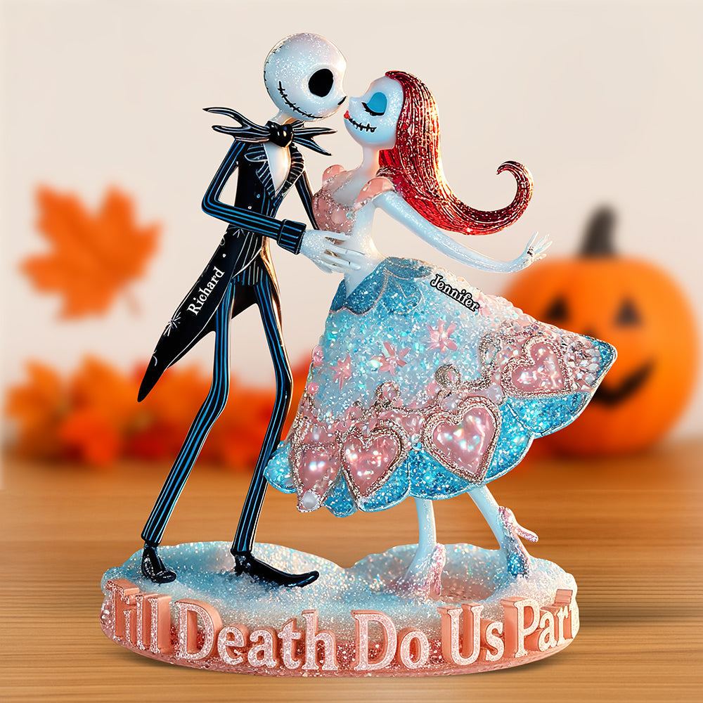 Spooky Love Acrylic Plaque - Personalized Halloween Gifts For Couple 03tgqn280825