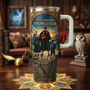 Magical Mom & Kids Adventure - Tumbler Handle Personalized Mother's Day Gifts 03NATA160426