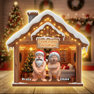 Naughty Old Couple Light Box- Personalized Gift For Couples 04OHLU311025