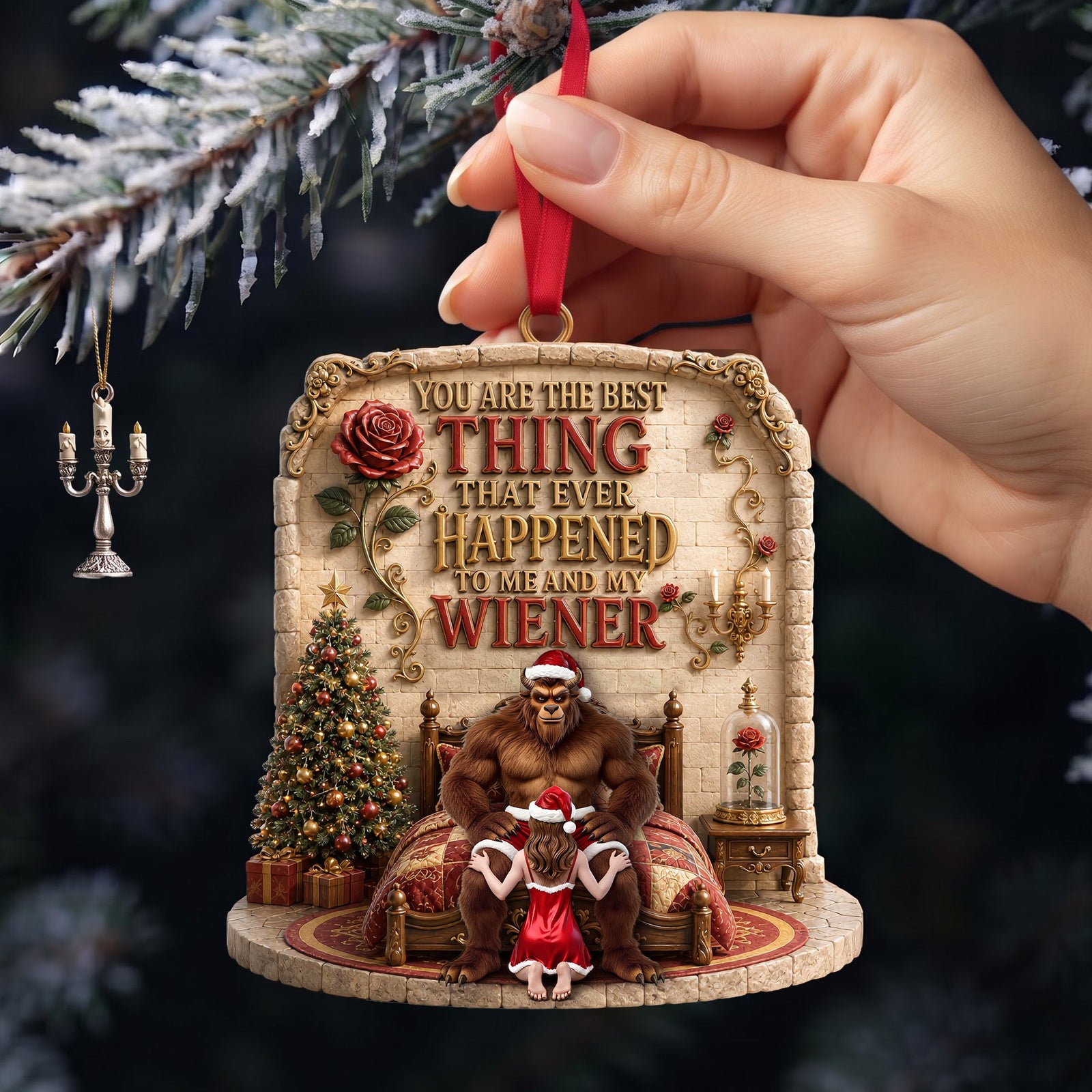 My Favorite Love Christmas Ornament - Personalized Gifts For Couple 06OHLU060826