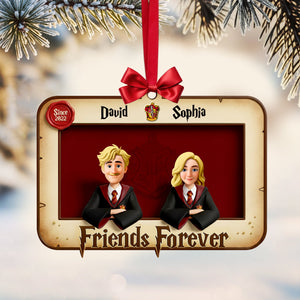 Personalized Gifts For Best Friends, Bestie Acrylic Christmas Ornament 01tolu171025