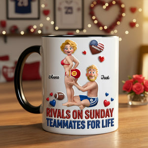 Sport Couple Accent Mug - Personalized Gifts For Couple 05HUTN130126