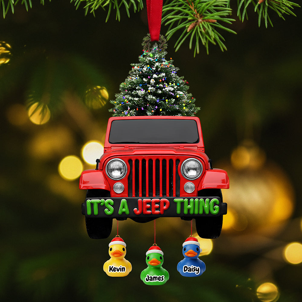 Off-road Duck Acrylic Ornament - Personalized Gifts For Christmas 05hyta191125