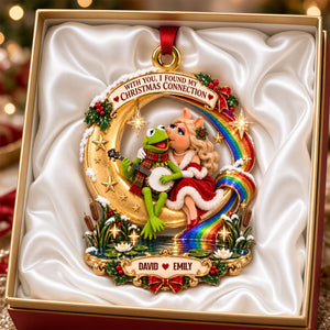 Kissing Couple Christmas Ornament - Personalized Gifts For Couple 02hadh220926