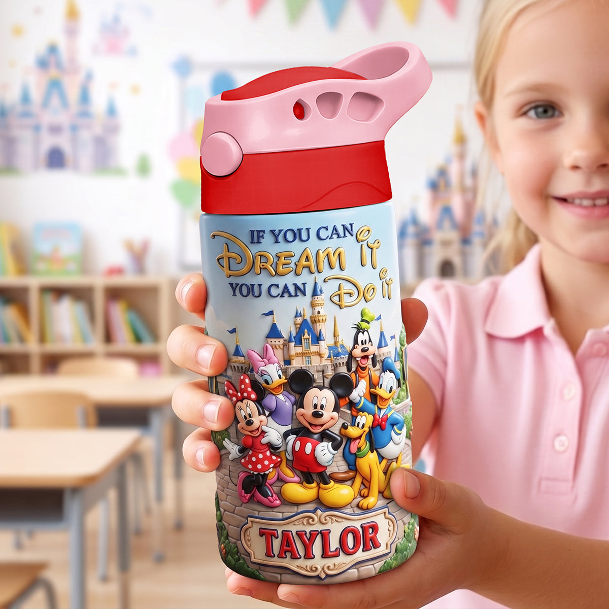 Happy Friends 12oz Colorful Kid Tumbler Personalized Gifts For Kids 03TYTA270726