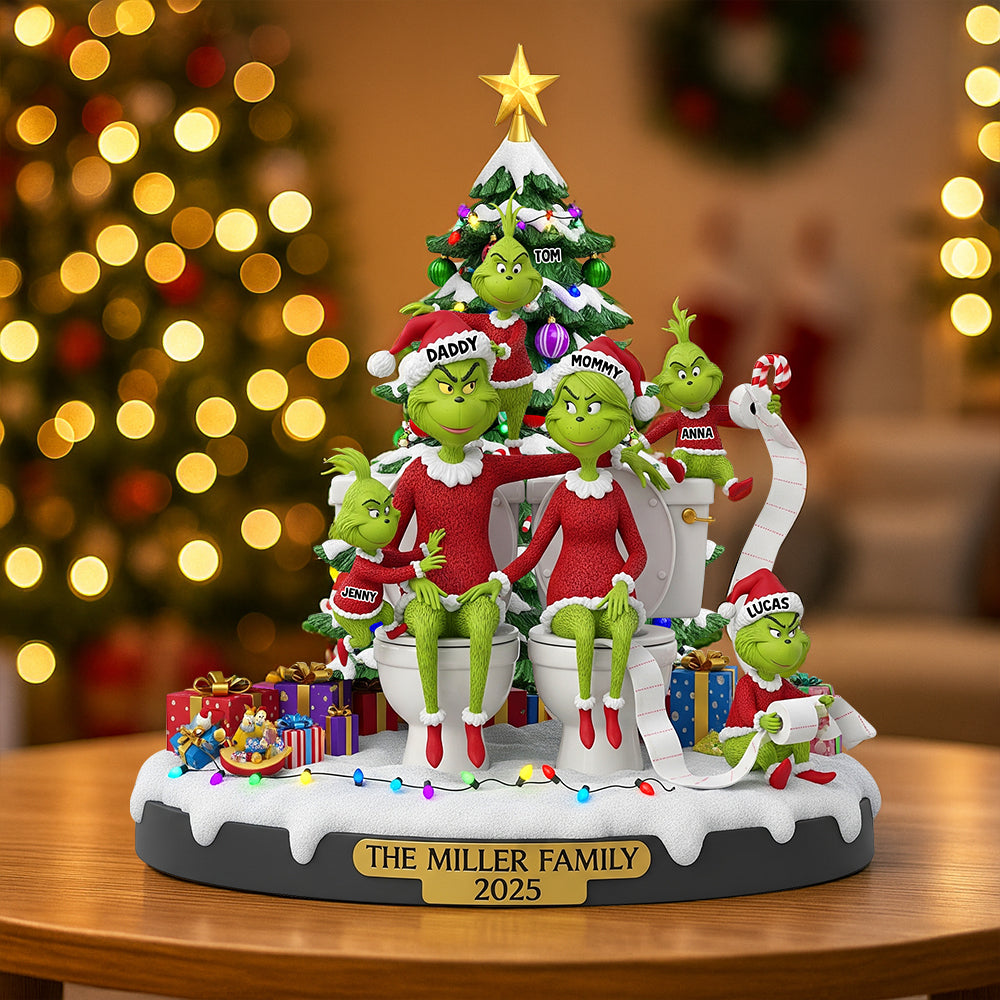 Personalized Christmas Gifts For Family Plaque 03natn180925
