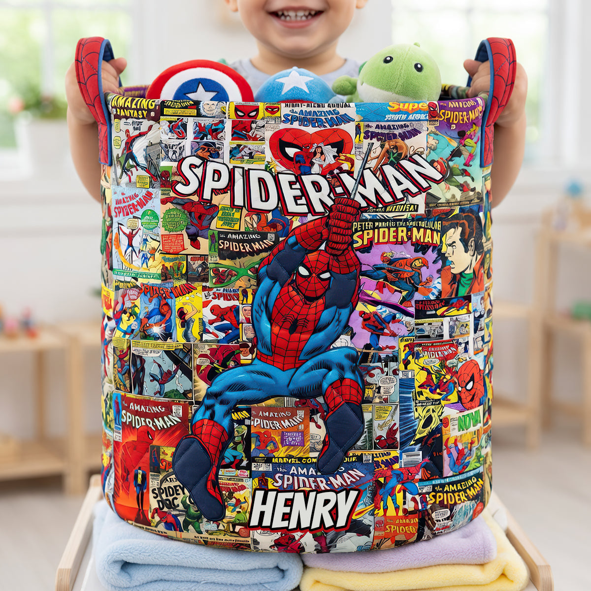 Action Hero Laundry Basket - Personalized Gift For Kids 06NADT290726