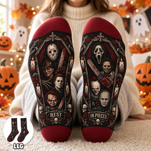 Scary Villain Socks - Personalized Gifts For Horror Lovers 02hadh160926