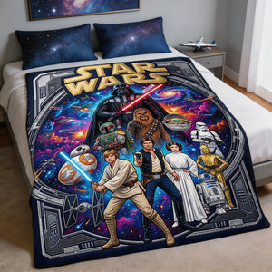 Epic Space Warrior Blanket - Personalized Gifts For Fantasy Lovers 02PADH020426