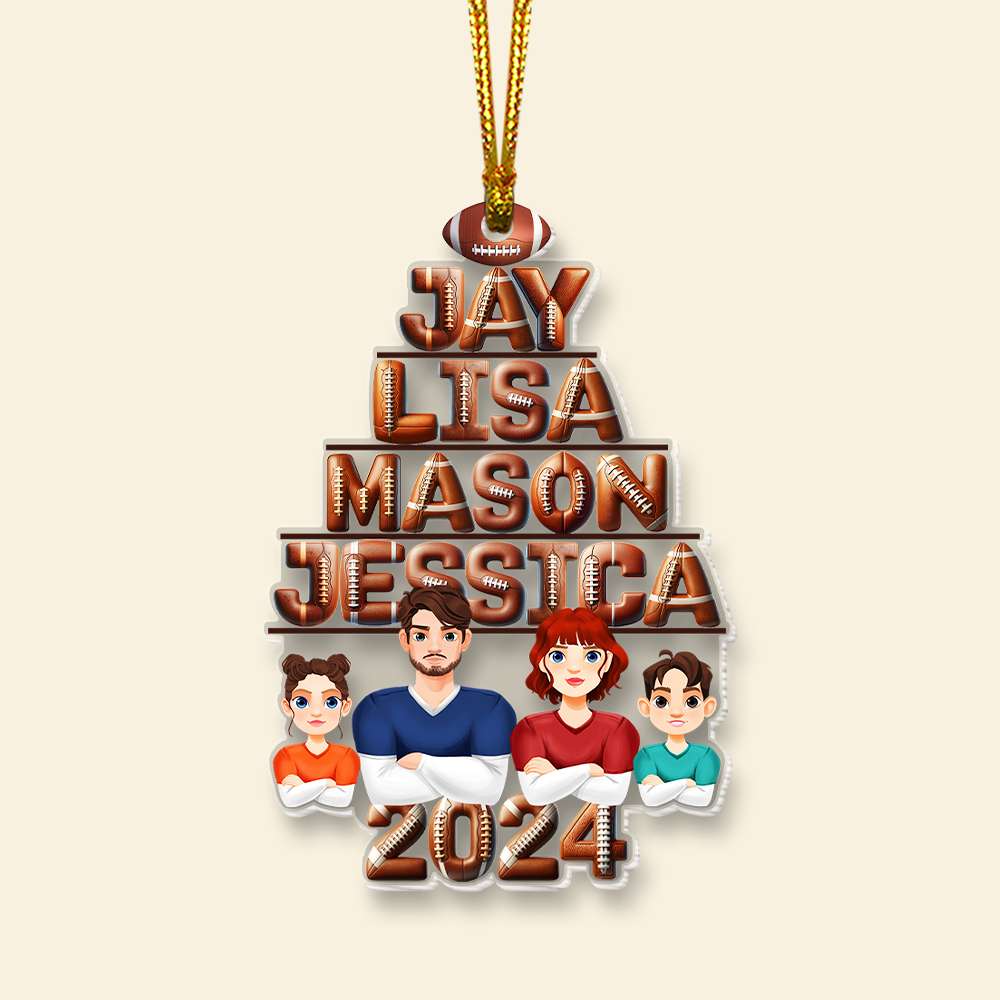 Personalized Gifts For Family Sport Lover Acrylic ornament Christmas 04XQMH161024HG - Ornament - GoDuckee