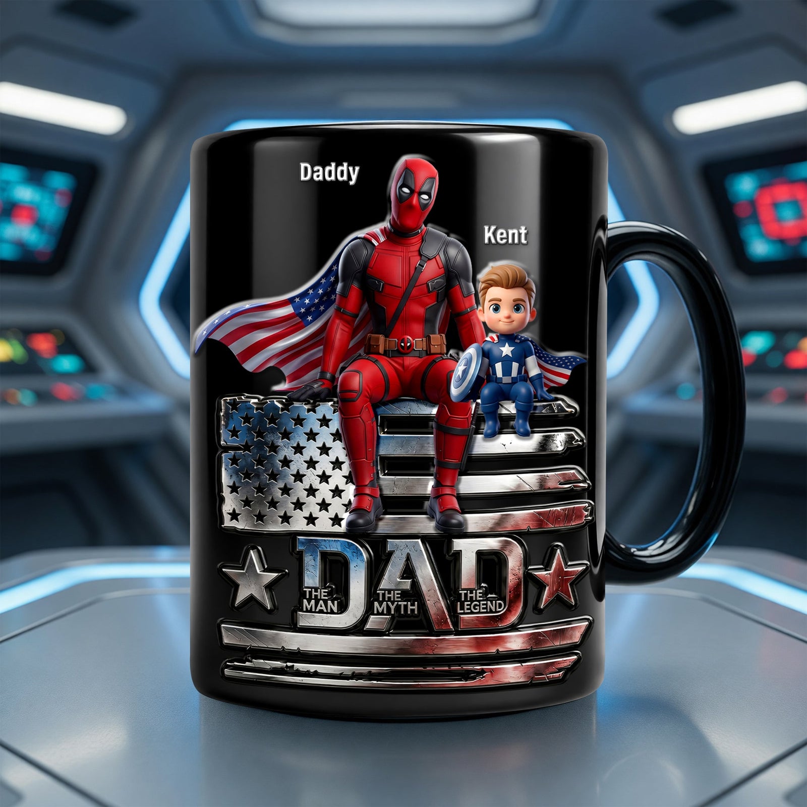 Marvelous American Dad Magic Mug, Personalized Gifts For Dads 03qhqn120526-Homacus