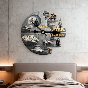 Universe Hanging Wall Clock Personalized Gifts 01KIMG240126