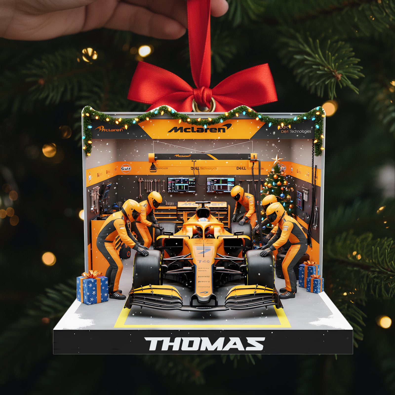 Fast Track Car Acrylic Ornament - Personalized Gift For Racing Lovers 03NALU041025