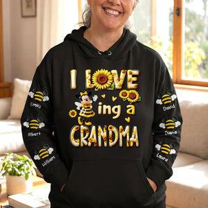 Sunflower Garden Bee 3D Sweatshirt - Personalized Gifts For Mom 04toqn250226