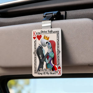 Gothic Skeleton Couple Car Visor Clip – Personalized Gifts For Couple 08nalu201225