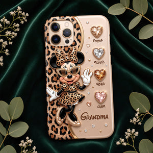 Leopard Fancy Nana Phone Case - Personalized Gifts For Grandma 03nadt040926