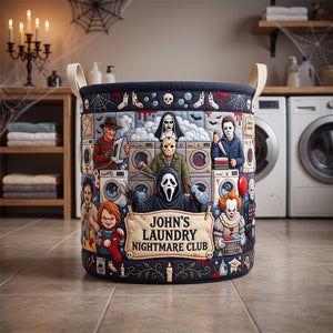 Villain Quilted Laundry Basket - Personalized Gifts For Horror Lovers 02padh070726
