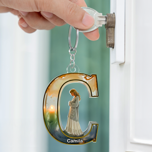 Custom Initial Letter Acrylic Keychain - Personalized Gifts For Fans 05NAPU110625