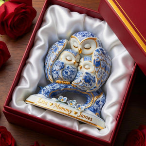 Protective Owl Mom Plaque - Personalized Gifts For Moms 01QHQN130326