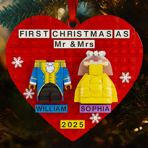 Wedding Couple Christmas Ornament Personalized Gifts For Couple 03TODT290925
