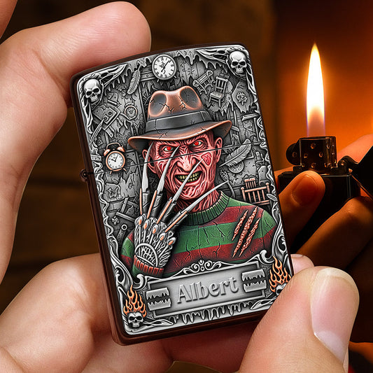 Creepy Movie Lighter - Personalized Gifts For Horror Movie Fans 01huqn070825