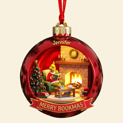 Merry Bookmas Christmas Ornament - Personalized Gifts For Book Lovers 04pgqn190825