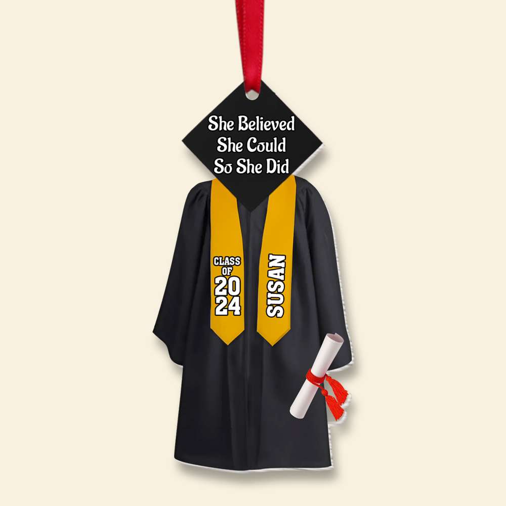 Personalized Gift For Graduation Christmas Ornament 01OHMH021024 - Ornament - GoDuckee