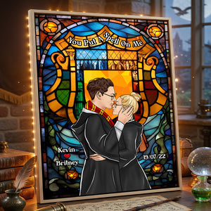 Couple Kissing Gifts Personalized Light Photo Frame 01HUDT180823TM