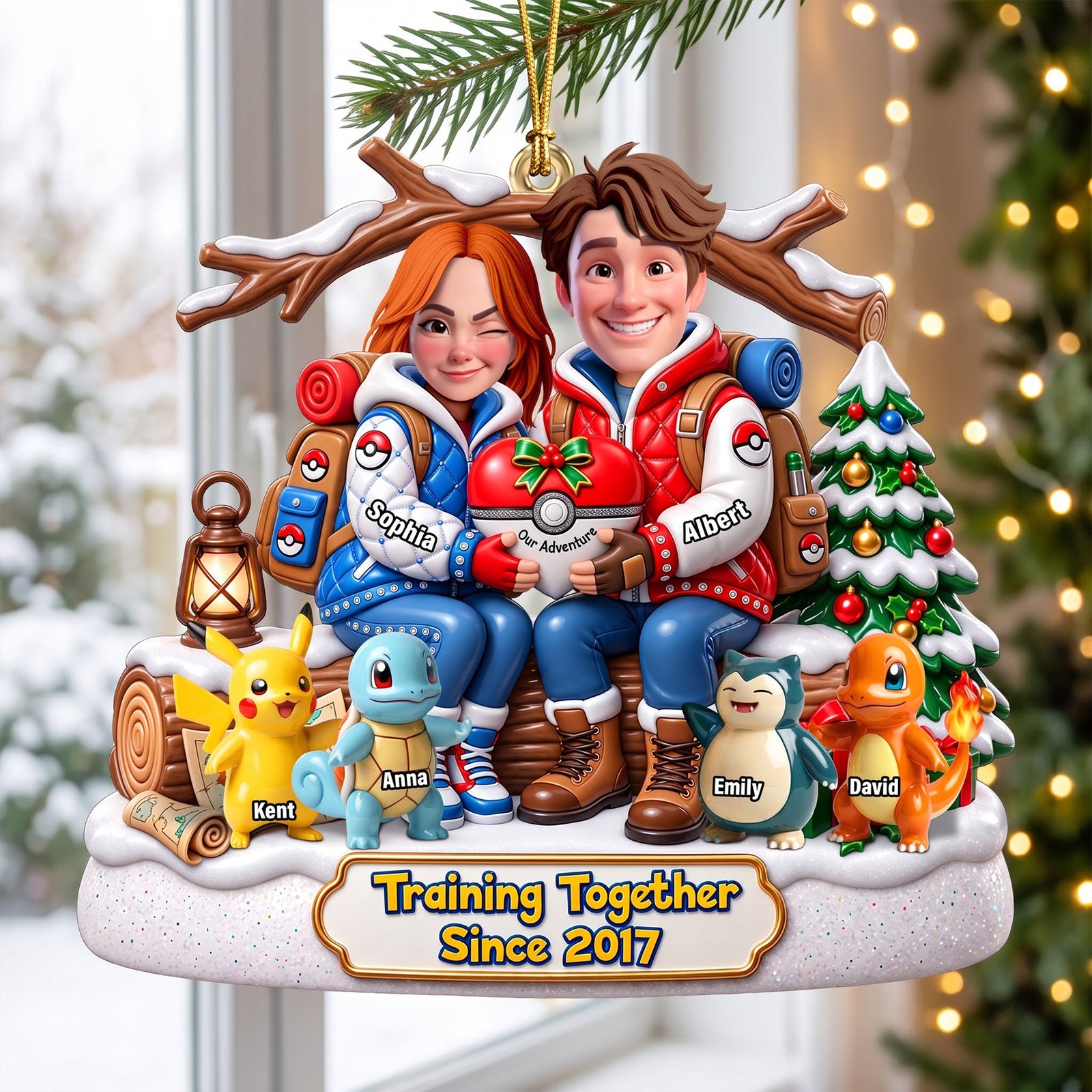 Training Master Couple Ornament - Personalized Gifts For Family 06QHQN290826