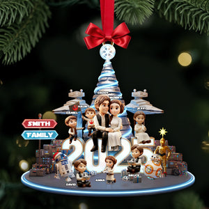 Personalized Gifts For Family, Cosmic Guardian Family Christmas Acrylic Ornament 04palu171025