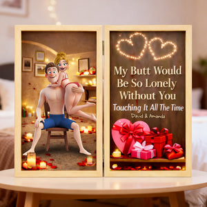 Romantic Naughty Couple Acrylic Plaque - Personalized Gifts For Couples 02OHLU020226