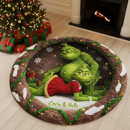 Personalized Gifts For Couple, Green Goblin Quilted Round Mat 04ohta260925