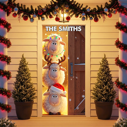 Farm Animals Door Cover - Personalized Gifts For Family 01pgta220825