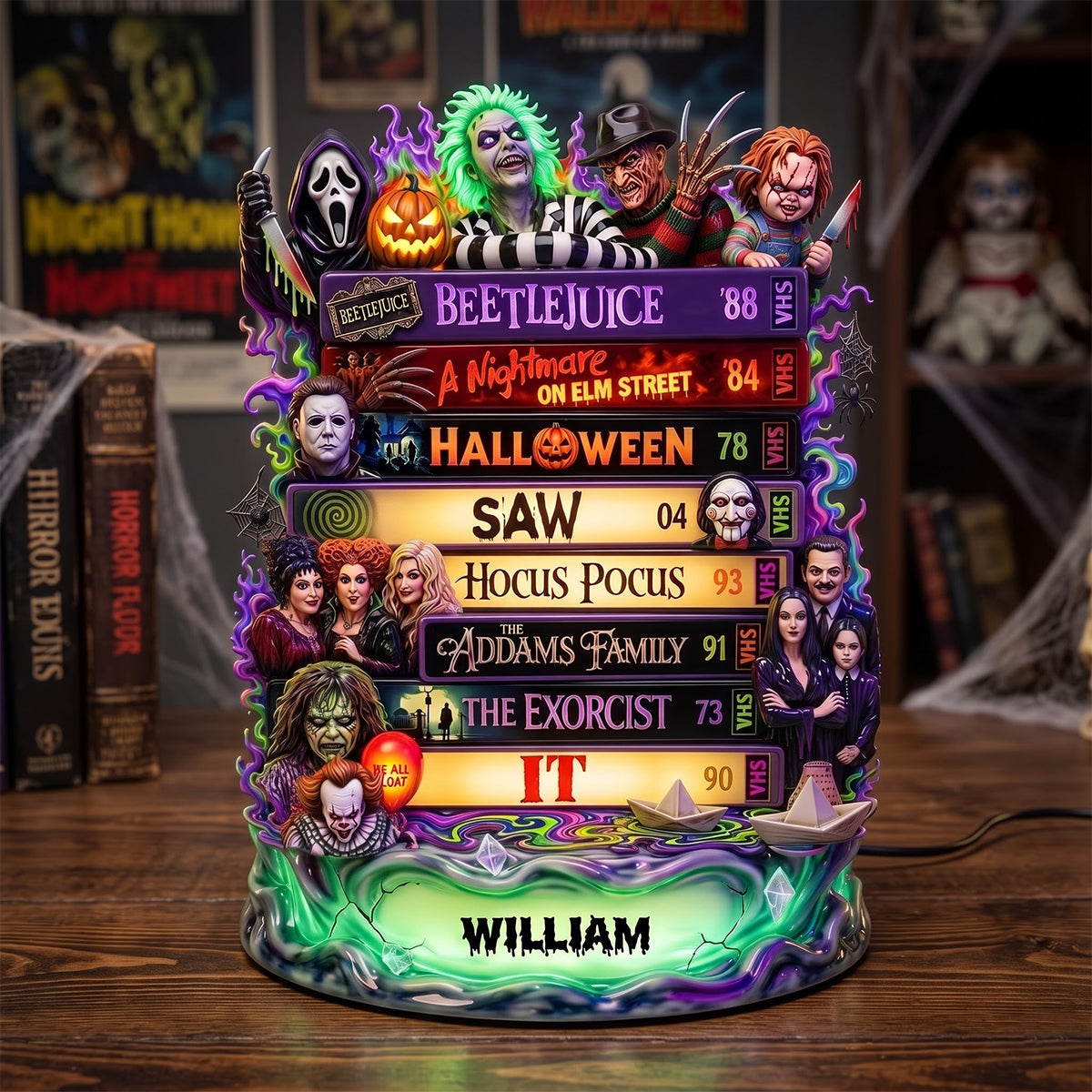 Vintage Macabre Light Box - Personalized Gifts For Horror Lovers 03qhtn310726