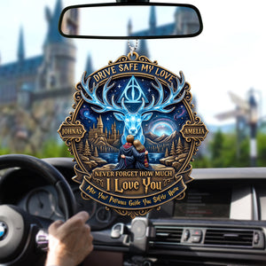 Drive Safe Reminder Car Ornament - Personalized Gifts For Couples 02PAQN140726