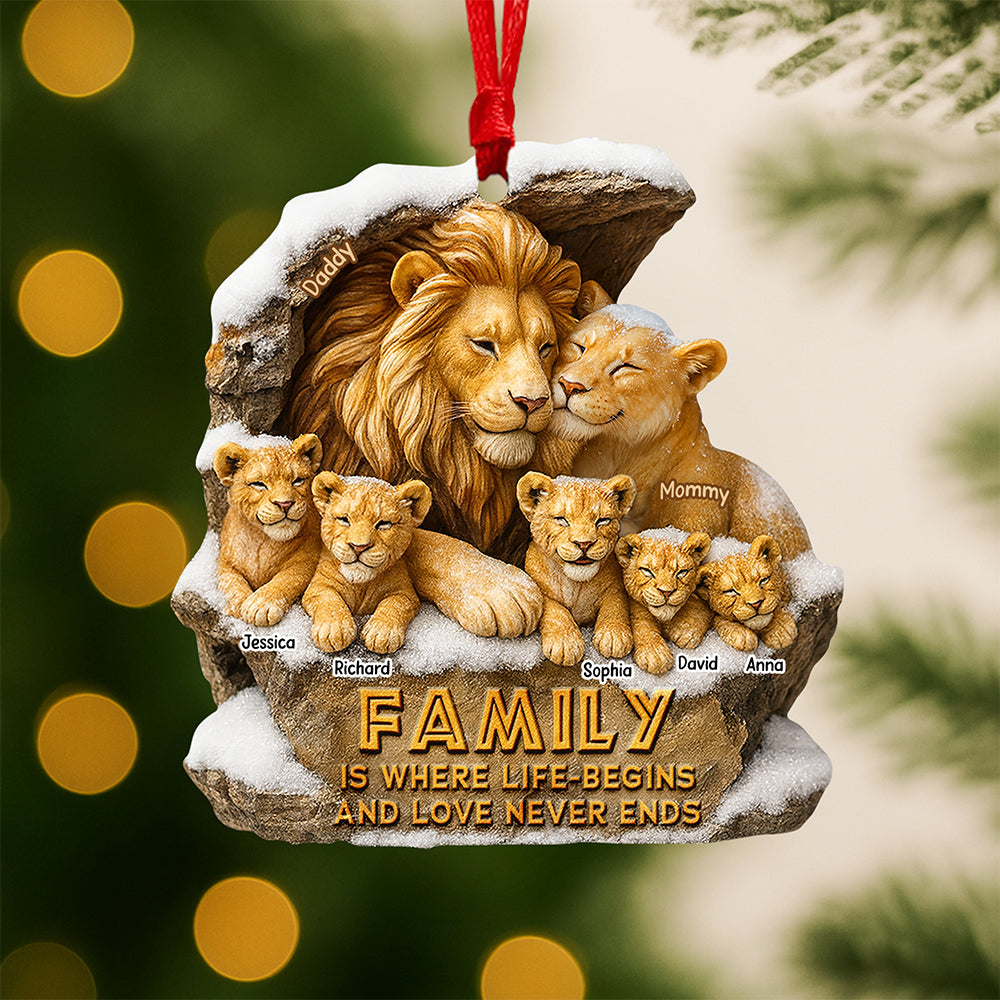 Majestic Family Christmas Ornament, Personalized Gifts For Family 01qhqn270825