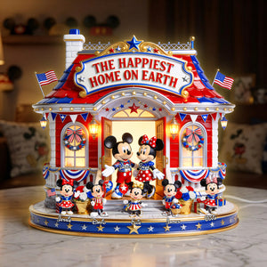 The Happinest Home On Earth Acrylic Light Box - Personalized Gifts For Family 01pgta110526