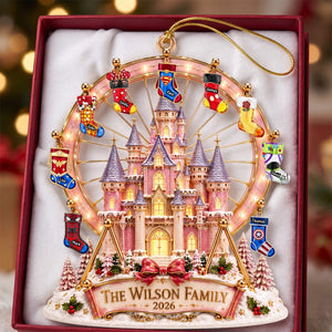 Christmas Castle Family Ornament - Personalized Gift For Family 03naqn200826