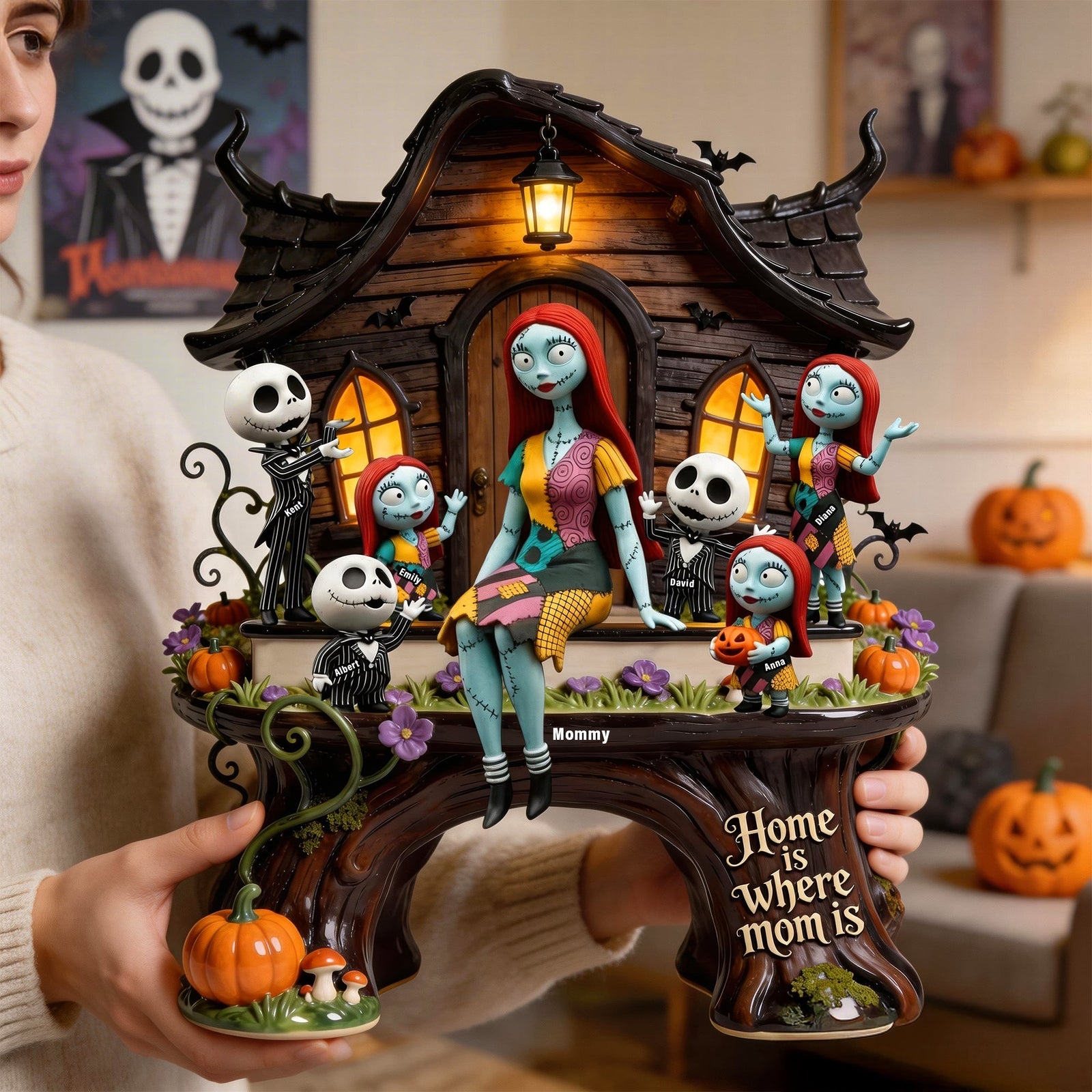 Home Is Where Mom Is Acrylic Plaque - Personalized Gifts For Moms 04toqn130326