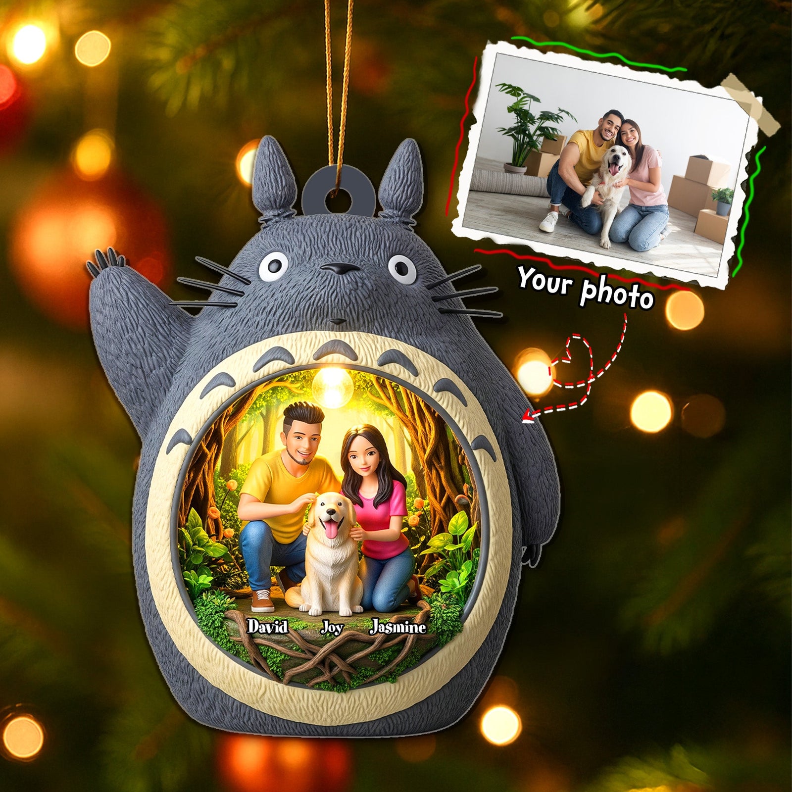 Personalized Gifts For Couple, Custom Photo Acrylic Ornament 04namg250825