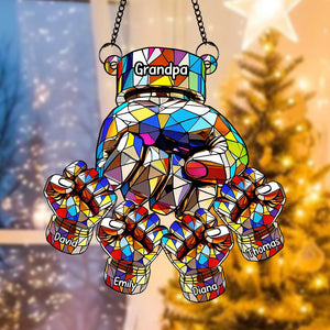 Fist Bump Suncatcher Ornament - Personalized Gifts For Grandpa 06tgqn110825 - Ornament - GoDuckee