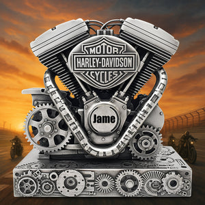 Motorbike Engine Acrylic Plaque - Personalized Gifts For Biker Fans 04QHLU030625