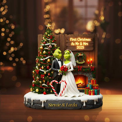 Personalized Christmas Gifts For Newlyweds Plaque 04kita110925