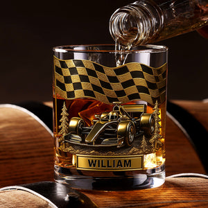 Race Car Whiskey Glass - Personalized Gifts For Racing Lovers 02tgqn130825
