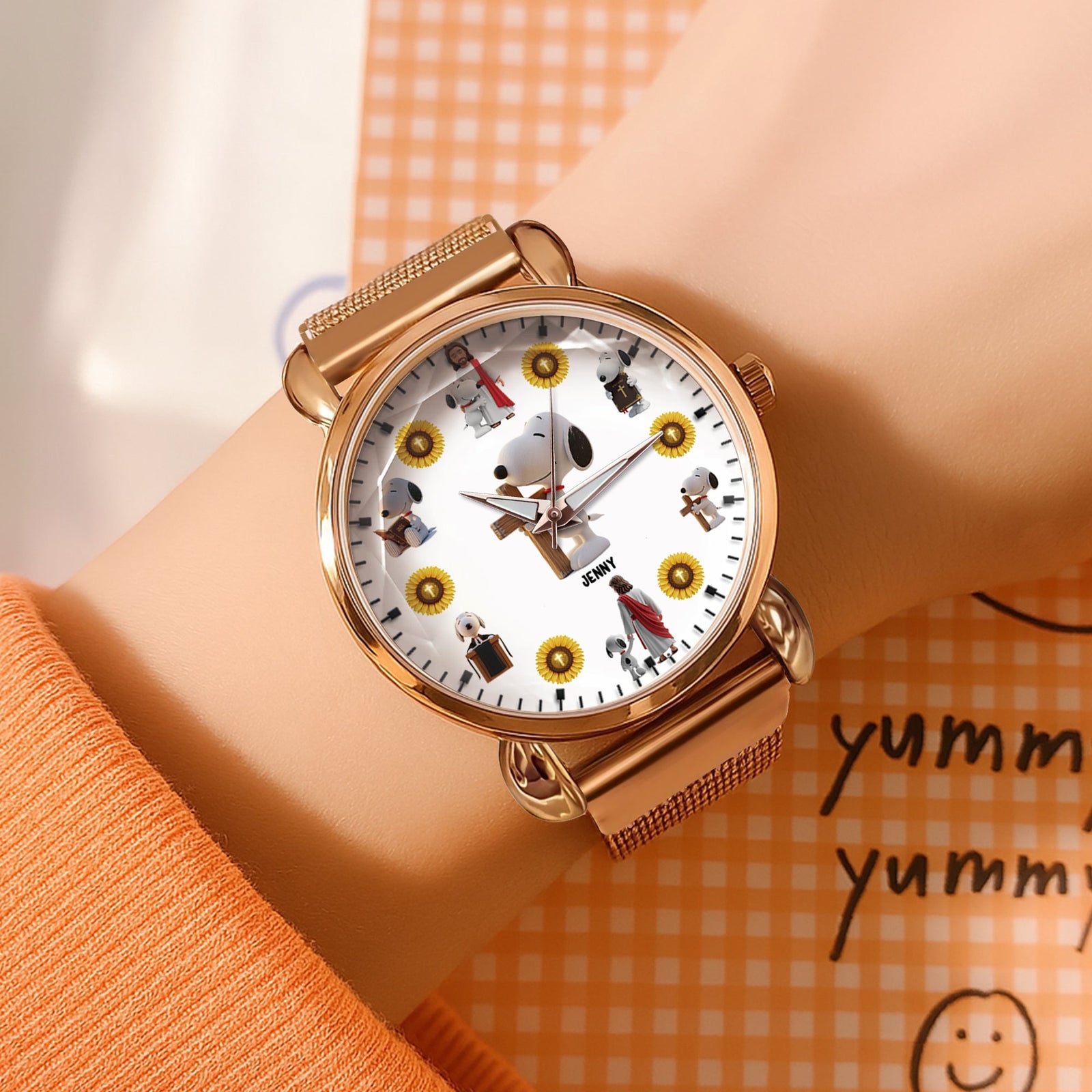 Personalized Gifts For Jesus Lovers Mesh Strap Quartz Watch 02natn170525